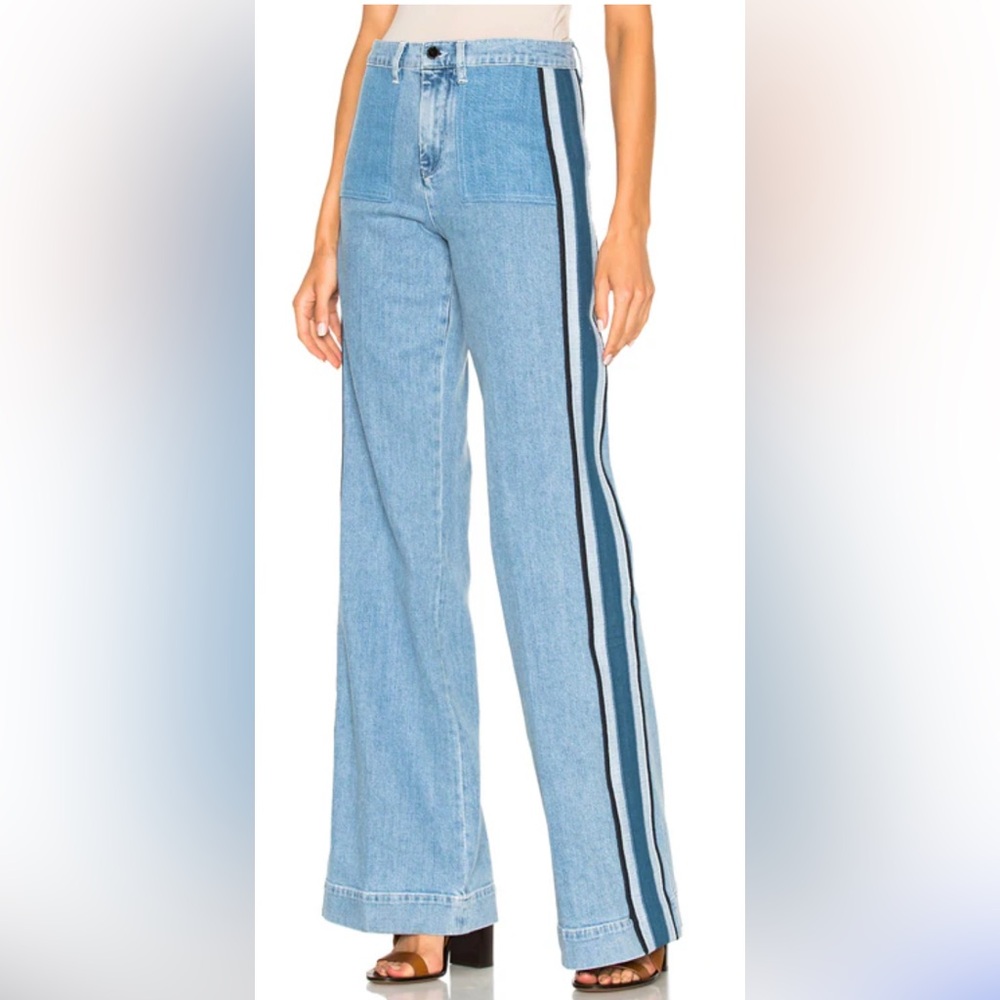 VICTORIA VICTORIA BECKHAM Wide Leg Reverse sz 24